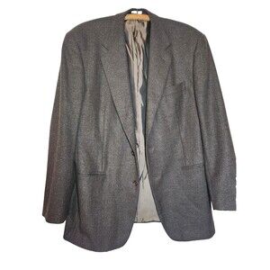 Vestimenta SPA Italian Wool Cashmere tweed speckle  brown Jacket Size 40Reg